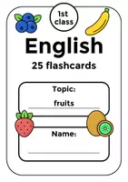 Vorschau - Bildkarten - Englisch 1. Klasse - Bildkarten Früchte - Deckblatt