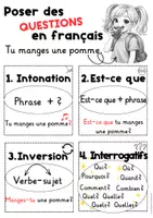 Vorschau - Arbeitsblätter - Freebie! Questions en français! -Fragen auf Französisch- 4 Fragetypen - Seite 2