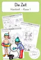 Vorschau - Arbeitsblätter - Arbeitsheft Zeit Kl. 1 (Tag/Woche/Jahr/Jahreszeiten) - Deckblatt