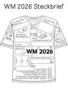 Vorschau - Arbeitsblätter - Fußball WM 2026 Bastelvorlage | Steckbriefe & Trikots | Klasse 1-4 - Seite 1