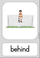Vorschau - Arbeitsblätter - Präpositionen Prepositions Football Fußball Bildkarten mit Arbeitsblättern - Englisch - Seite 3