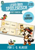Vorschau - Spiele - Lesedomino Piraten – motivierendes Lesetraining (2.–3. Klasse) - Deckblatt