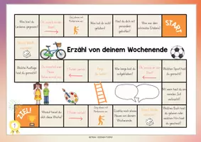 Vorschau - Spiele - Wochenende / Würfelspiel / Sprechanlass Wochenende / Erzählen vom Wochenende - Seite 3