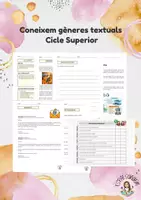 Vista previa - Hojas de trabajo - Coneixem i produïm diferents tipologies textuals Cicle Superior - Portada