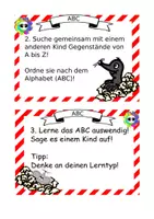 Vorschau - Aufgabenkarten - ABC Lerntheke mit Popcornwörtern und Maulwurf Max - Seite 1