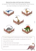 Vorschau - Arbeitsblätter - Arbeitsblatt Jurassic Park Gehege - Seite 1