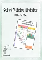 Vorschau - Arbeitsblätter - Schriftliche Divison Hilfsmittel - Deckblatt