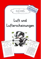 Vorschau - Arbeitsblätter - Suchsel - Luft und Lufterscheinungen - Deckblatt