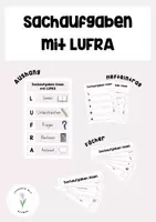 Vorschau - Arbeitsblätter - Sachaufgaben lösen mit LUFRA - Deckblatt