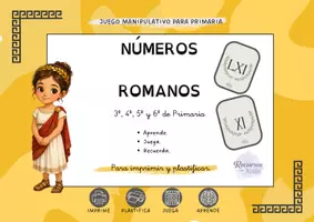 Vista previa - Juegos / Gamificación - Números romanos. Juego manipulativo para Primaria. - página 1