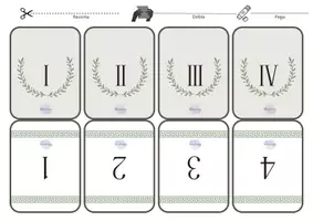 Vista previa - Juegos / Gamificación - Números romanos. Juego manipulativo para Primaria. - página 2