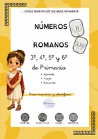 Vista previa - Juegos / Gamificación - Números romanos. Juego manipulativo para Primaria. - Portada