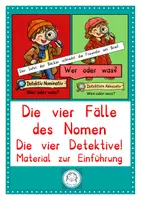 Vorschau - Stundenentwürfe - Die vier Fälle des Nomens Tafelmaterial zur Einführung - Deckblatt
