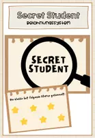 Vorschau - Poster - Secret Student - Belohnungssystem - Deckblatt
