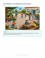 Vorschau - Stundenentwürfe - Bildbeschreibung Wimmelbild (inkl. Lösung / Erwartungshorizont) - Seite 3