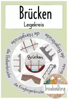 Vorschau - Präsentationen/Tafelbilder - Legekreis Brücken - Verschiedene Brückenformen - Deckblatt