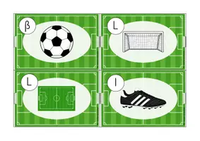 Vorschau - Arbeitsblätter - Lesespaziergang Fußball-WM 2026 – Lesen lernen mit Bewegung (Klasse 1 / Grundschule) - Seite 1