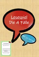 Vorschau - Spiele - Lesespiel zum Üben der 4 Fälle (27 Karten) - Deckblatt