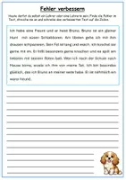 Vorschau - Arbeitsblätter - Notfall Deutschblatt Fehler finden Klasse 3/4 - Deckblatt