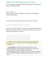 Vorschau - Arbeitsblätter - Arbeit mit dem Duden - Seite 3