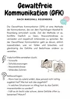 Vorschau - Stundenentwürfe - Arbeitsblätter und Übungen: Gewaltfreie Kommunikation nach Roseneberg - Seite 1