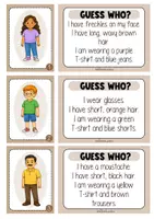 Vista previa - Unidades / Secuencias / Situaciones de Aprendizaje - Describing people (Matching cards) - página 1