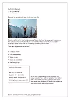 Vorschau - Text - Going abroad programmes Texte + Laufzettel (4-fach differenziert) - Seite 1