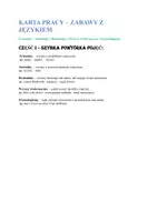 zapowiedź - Karta pracy - synonimy, antonimy, homonimy i frazeologizmy - strona 1