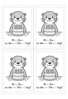 Vorschau - Anderer Materialtyp - Otter Geburtstagsgruß - Kuchenmotiv - Seite 3