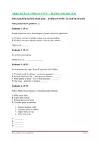 zapowiedź - E8 - Test/sprawdzian - ZWIĄZKI FRAZEOLOGICZNE - klucz - strona 1