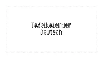 Vorschau - Spiele - Tafelkalender Fuchsklasse Deutsch - Seite 2