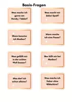 Vorschau - Stationenlernen - Reflexionskarten Medien und Alltag - Seite 1