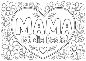 Vorschau - Mal- und Bastelvorlagen - Muttertag & Familienkarten – Ausmal-Klappkarten (MAMA, PAPA, OMA, OPA) - Seite 2