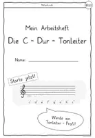 Vorschau - Arbeitsblätter - C-Dur Tonleiter – Arbeitsheft (Musik Klasse 3/4) - Seite 1