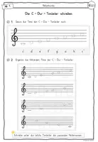 Vorschau - Arbeitsblätter - C-Dur Tonleiter – Arbeitsheft (Musik Klasse 3/4) - Seite 2