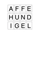 Vorschau - Fördermaterial/Inklusion - Flashcard Tiere Wort zuordnen - Seite 2