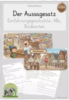 Vorschau - Stundenentwürfe - Aussagesatz - Satzarten Stunde 1 - Deckblatt