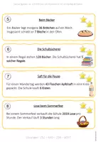 Vorschau - Arbeitsblätter - Sachaufgaben zur schriftlichen Multiplikation mit einstelligem Faktor - Seite 2