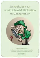Vorschau - Arbeitsblätter - Sachaufgaben mit Zehnerzahlen - Deckblatt