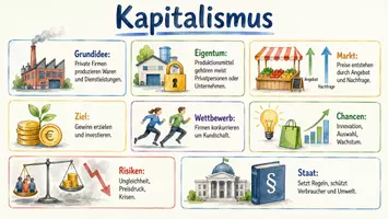Vorschau - Arbeitsblätter - Arbeitsblatt "Kapitalismus" + Onlineübung & MP3 + Infografik - Seite 2