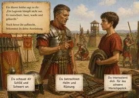 Vorschau - Stationenlernen - Der Weg des Legionärs – Interaktives Entscheidungsspiel mit begleitender Stationsarbeit - Seite 3