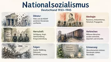 Vorschau - Arbeitsblätter - Arbeitsblatt "Nationalsozialismus" + Onlineübung & MP3 + Mindmap + Infografik - Seite 3