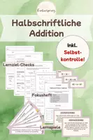 Vorschau - Unterrichtsreihen - Halbschriftliche Addition Paket | Offener Unterricht | Freiarbeit - Deckblatt