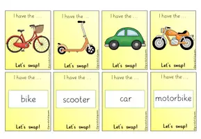 Vorschau - Spiele - Wortschatzspiel Let's swap - "Vehicles" - Seite 3