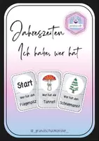Vorschau - Spiele - Thema Jahreszeiten - Spiel "Ich habe, wer hat" - Deckblatt