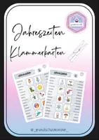 Vorschau - Spiele - Thema Jahreszeiten - Klammerkarten - Deckblatt