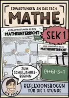 Vorschau - Arbeitsblätter - Mathe Schuljahresbeginn - Deckblatt
