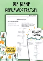 Vorschau - Arbeitsblätter - Die Biene - Kreuzworträtsel - Sachunterricht - Deckblatt
