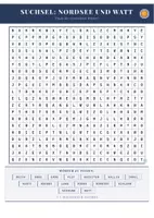 Vorschau - Arbeitsblätter - Suchsel: Nordsee und Watt – Wortsuchrätsel | Erdkunde Klasse 5–6 - Seite 1