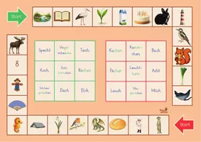 Vorschau - Stationenlernen - Wörter mit ch - Bingo, 2-fach differenziert - Seite 2